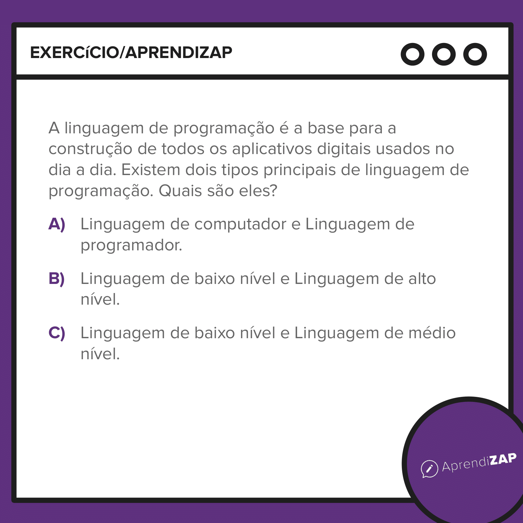 O que é linguagem de programação? | AprendiZAP