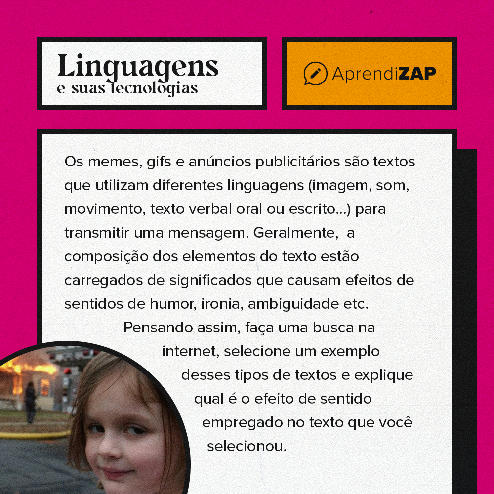 Identificando os vários efeitos de sentido dos textos AprendiZAP Identificando os vários efeitos de sentido dos textos AprendiZAP