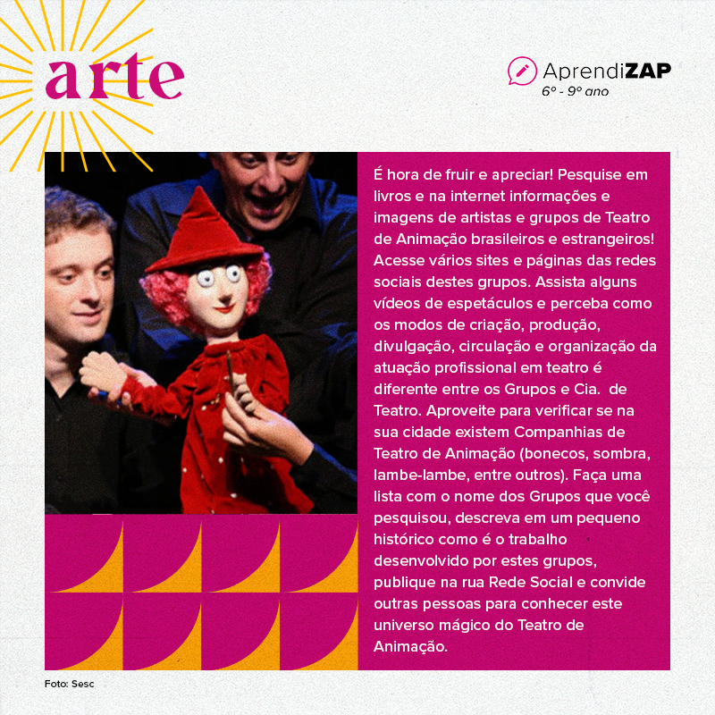 Grupos de Teatro de Animação AprendiZAP